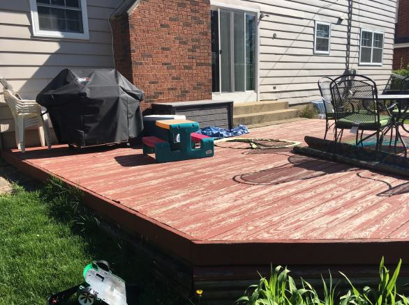 BEFORE: Ugly deck
