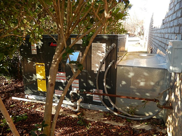 New heat pump outside our home