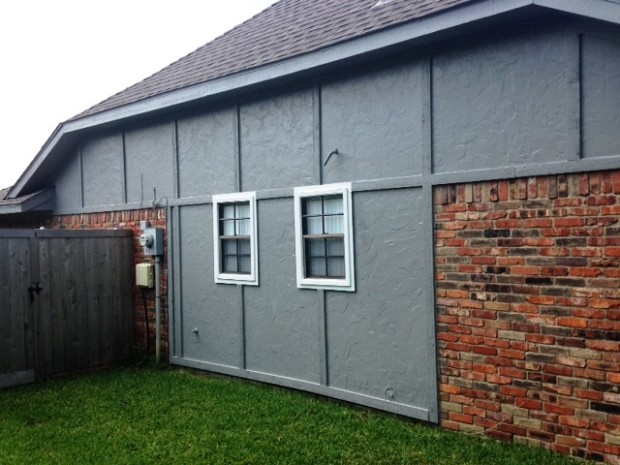 Beautiful gray exterior paint