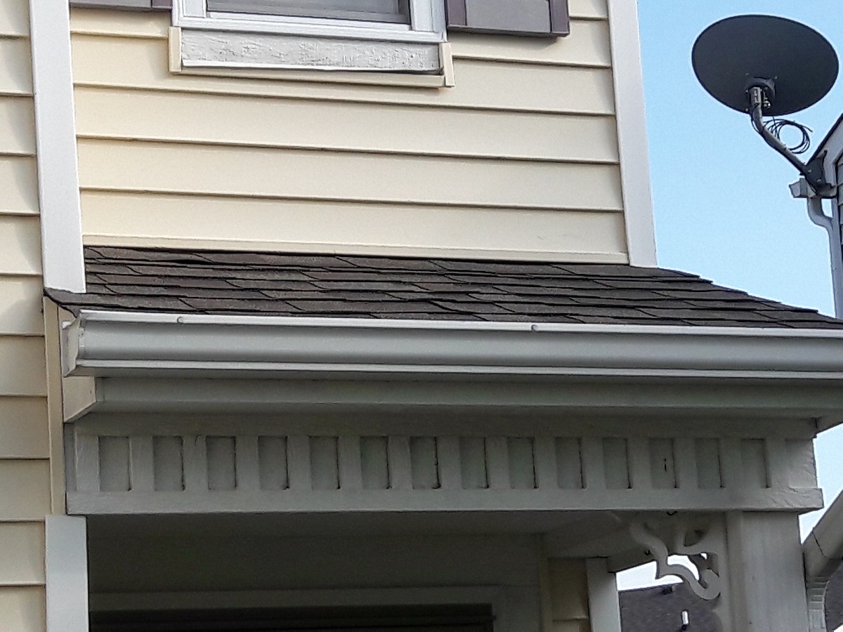 New roof over porch