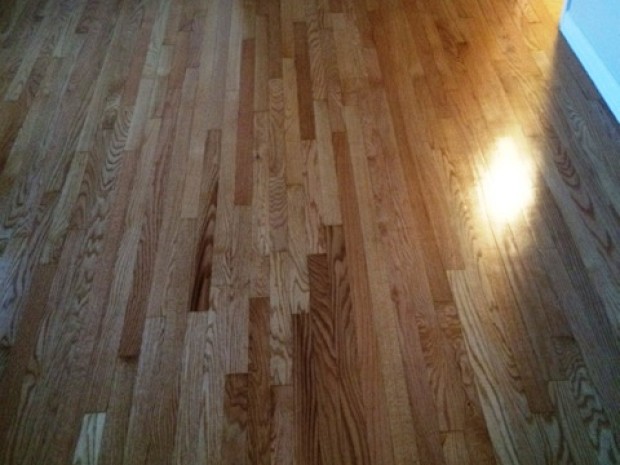 AFTER Gleaming oak floor