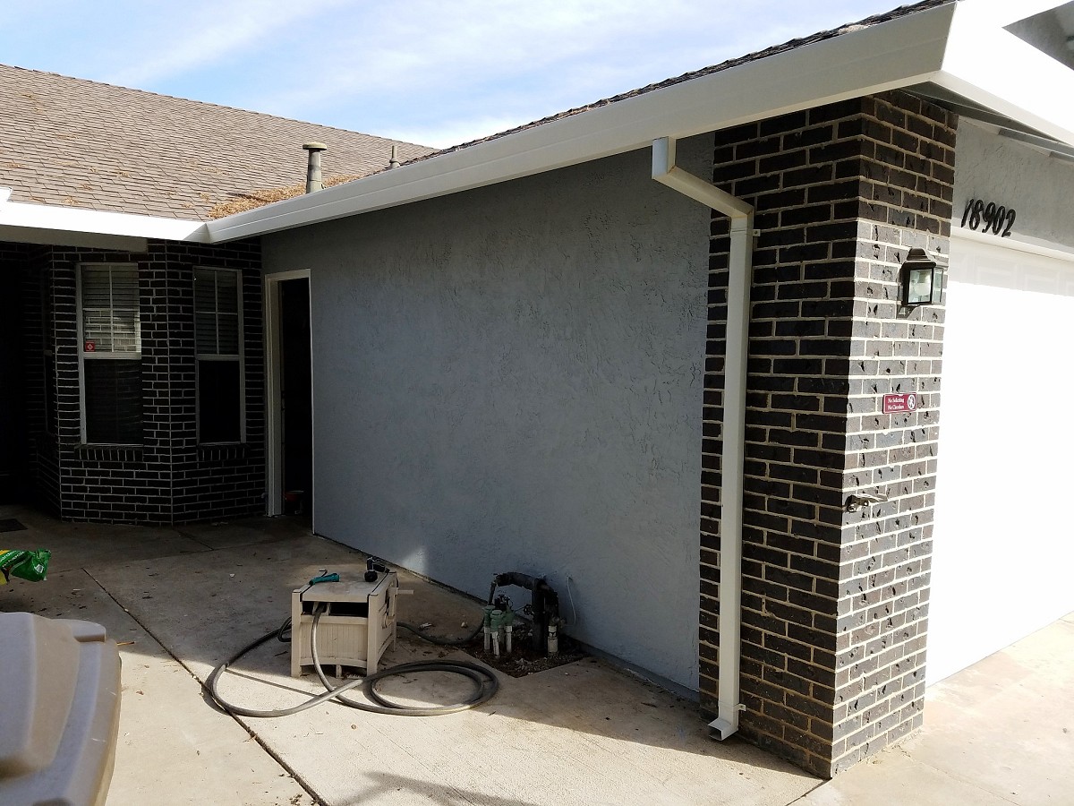 House paint, side entrance