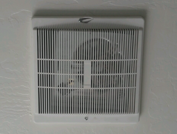 New vent fan in place