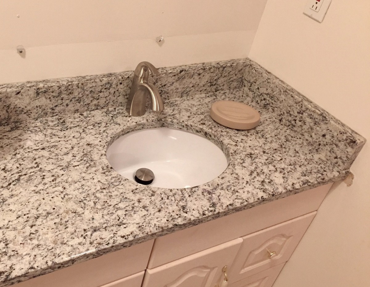 AFTER Upscale granite countertop