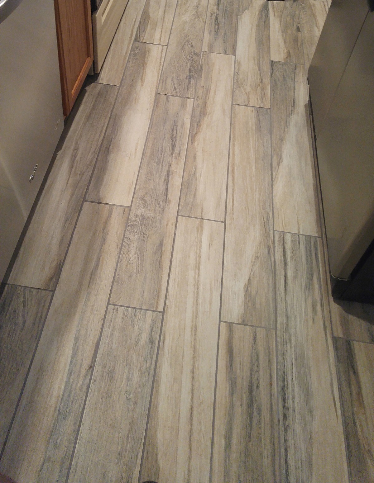 AFTER: Beautiful tile floor