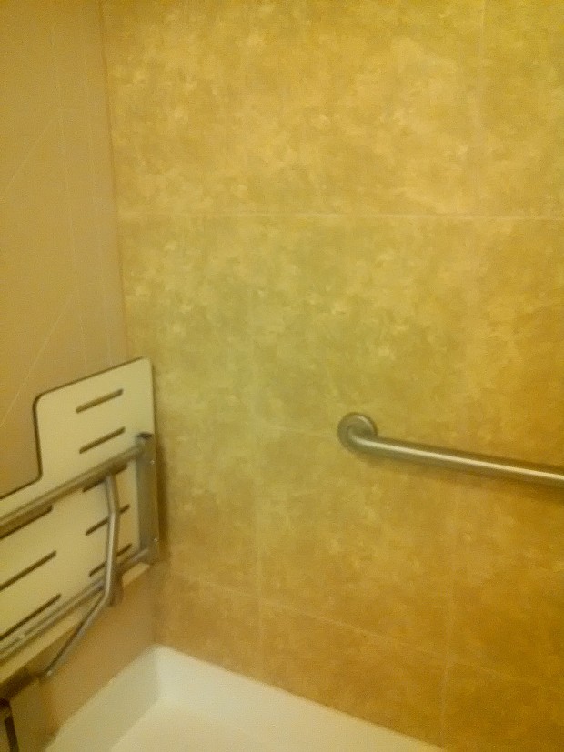 Shower tile installed in a very professional manner
