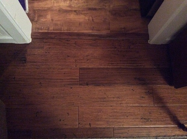 Hardwood floor in living room