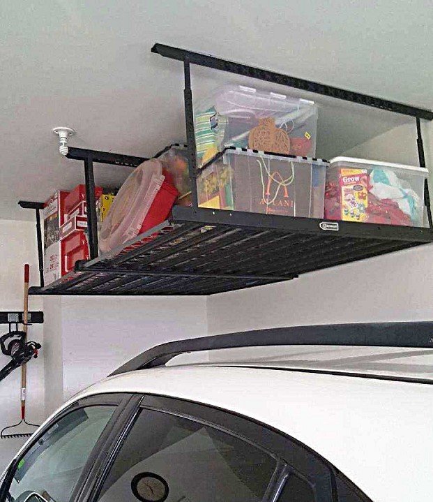 Handyman installed garage storage