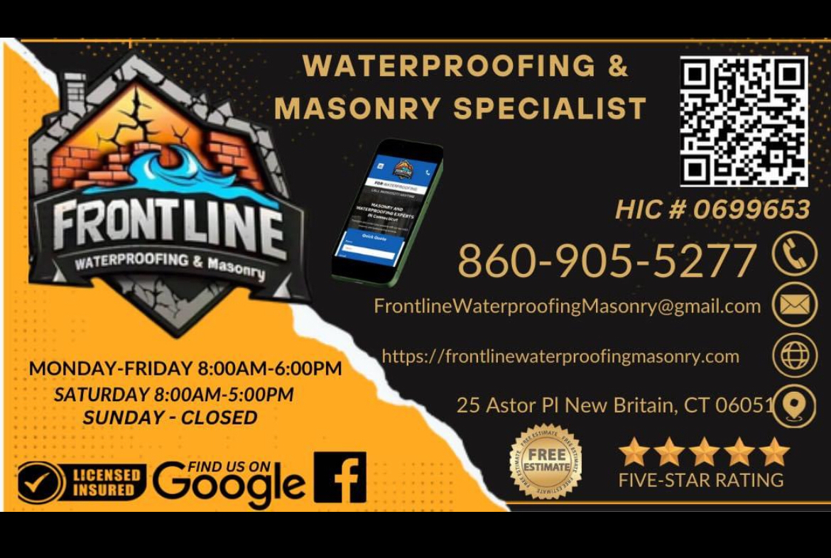 Frontline Waterproofing & Masonry New Britain, CT, 06051 Networx