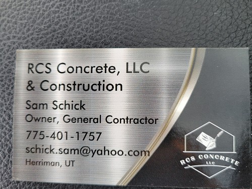 RCS Concrete & Construction LLC Riverton, UT, 84096 | Networx